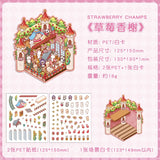 Pegatinas de escenas en miniatura para DIY