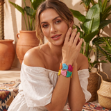 Brazalete Hojas de Ginkgo Boho-Chic