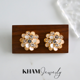 Aretes Flor de Ébano KP08457
