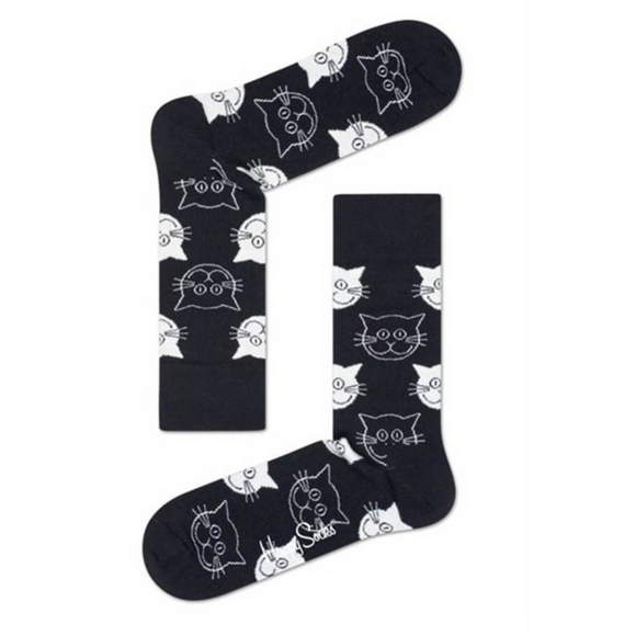Black & White Kitty Socks