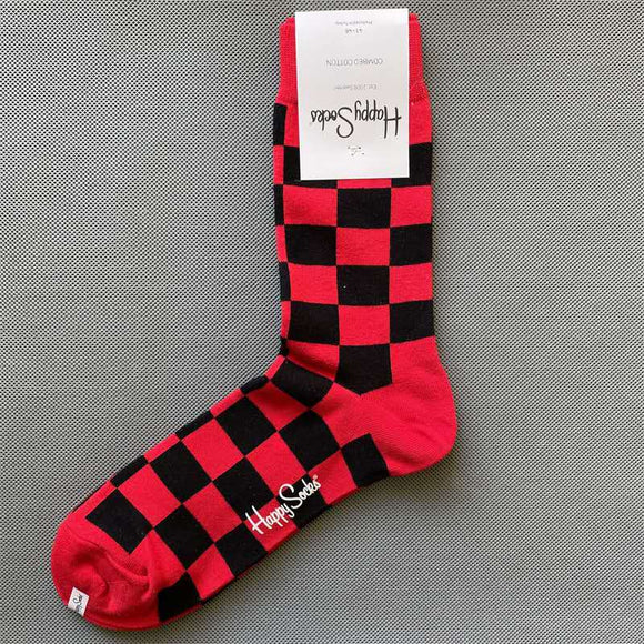 Square Red Socks