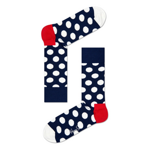 Blue White Big Dot Sock