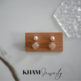 Aretes Perla y Brillo KY2377