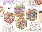 Pegatinas de escenas en miniatura para DIY