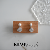 Aretes Perla y Brillo KY2377