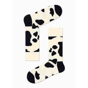 White / Black Cow Socks