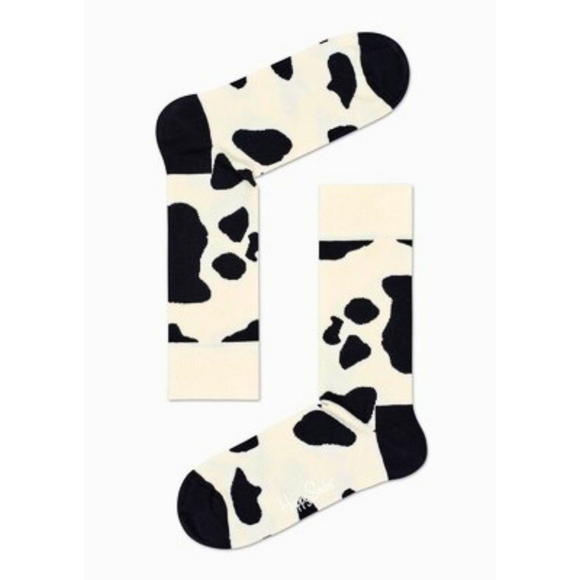 White / Black Cow Socks