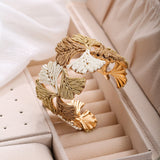 Brazalete Hojas de Ginkgo Boho-Chic
