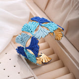 Brazalete Hojas de Ginkgo Boho-Chic