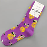 Pineapple Purple Socks