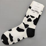 White / Black Cow Socks