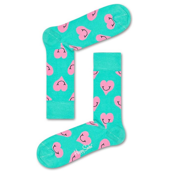 Smile Heart Aqua Socks