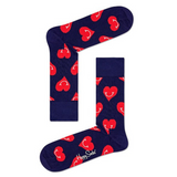 Smile Heart Socks Blue