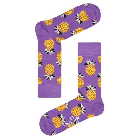 Pineapple Purple Socks