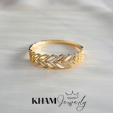 Brazalete KS00360 Hojas de Plata