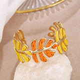 Brazalete Hoja Tropical de Palma y Rafia
