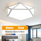 Lampara Pentagono Blanco 52cm